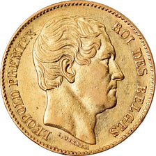 Coin, Belgium, Leopold I, 20 Francs, 20 Frank, 1865, AU(50-53), Gold, KM:23
