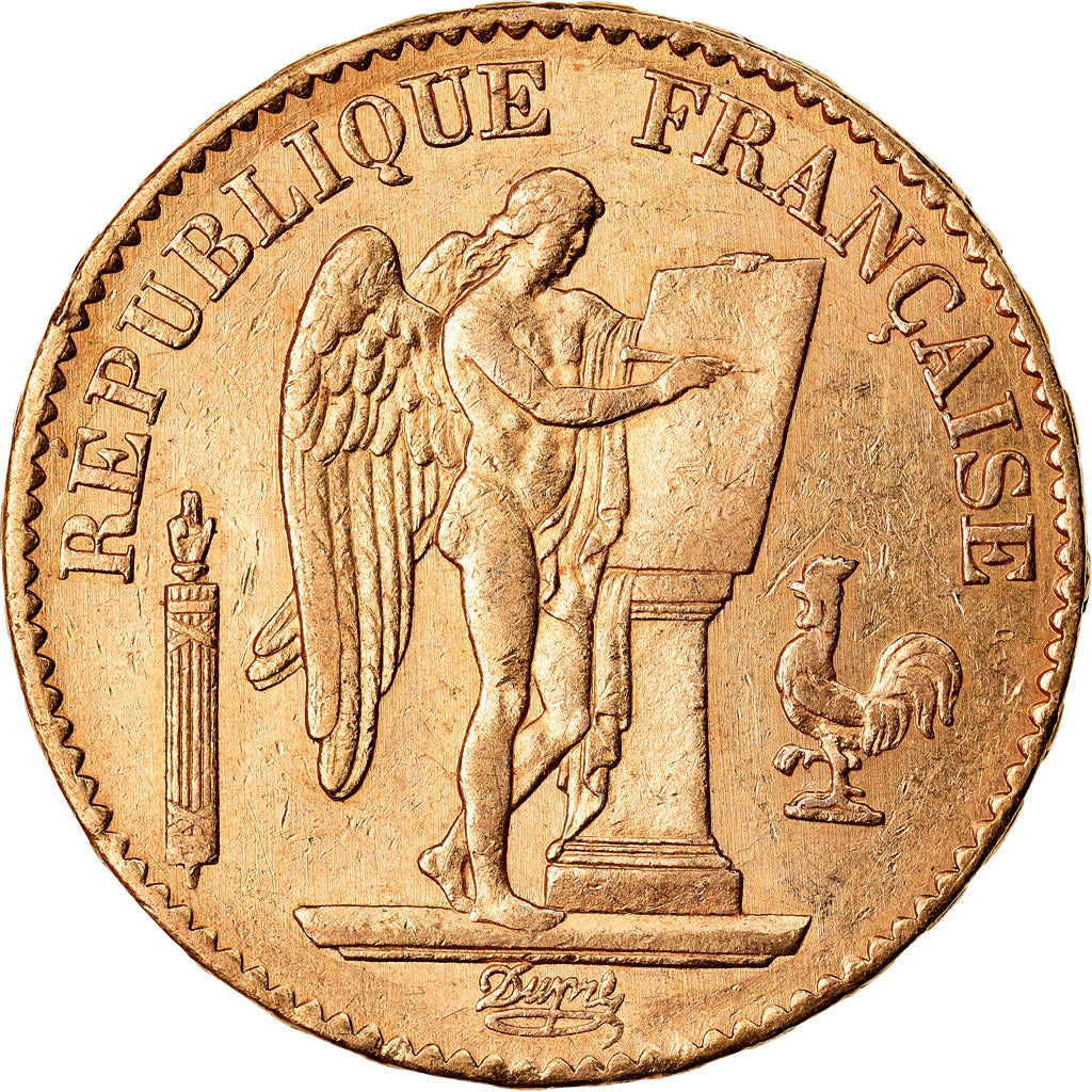 Monnaie, France, Génie, 20 Francs, 1876, Paris, TTB+, Or, Gadoury:1063, KM:825