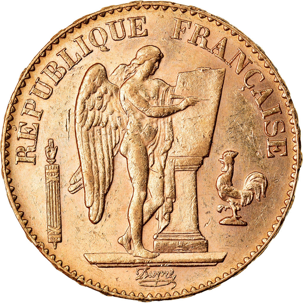 Munten, Frankrijk, Génie, 20 Francs, 1897, Paris, ZF+, Goud, KM:825