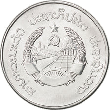 Coin, Lao, 50 Att, 1980, MS(63), Aluminum, KM:24