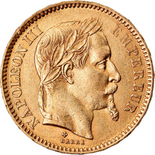 Münze, Frankreich, Napoleon III, 20 Francs, 1863, Strasbourg, TTB+