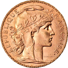 Coin, France, Marianne, 20 Francs, 1912, Paris, MS(60-62), Gold, KM:857
