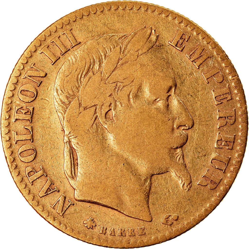 Monnaie, France, Napoleon III, 10 Francs, 1866, Paris, TTB, Or