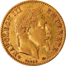 Munten, Frankrijk, Napoleon III, 10 Francs, 1866, Strasbourg, ZF+