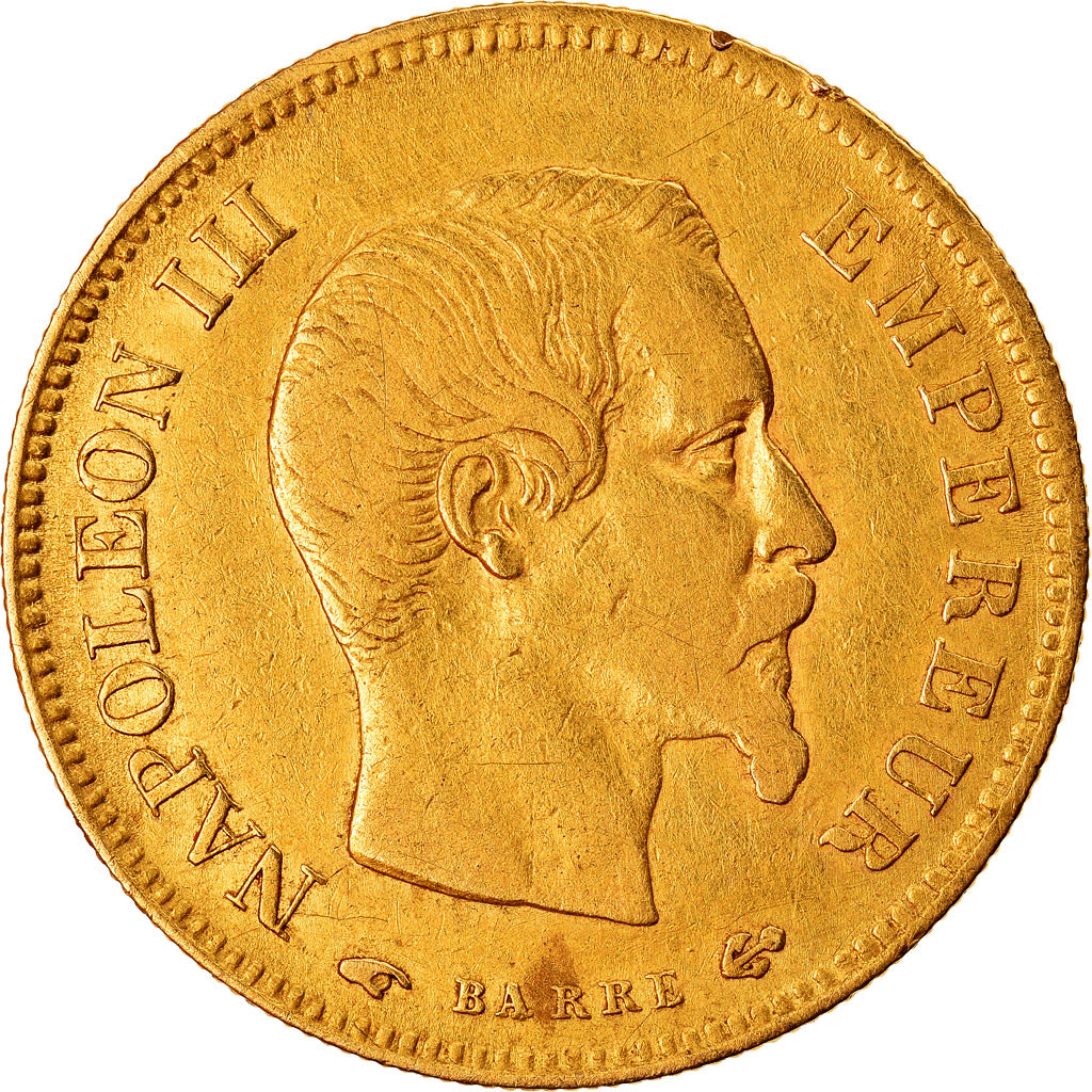 Coin, France, Napoleon III, 10 Francs, 1858, Paris, VF(30-35)
