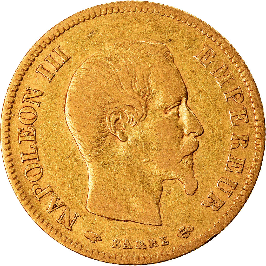 Monnaie, France, Napoleon III, 10 Francs, 1855, Paris, TB+, Or