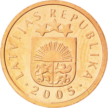 Monnaie, Latvia, Santims, 2005, SPL, Copper Clad Steel, KM:15
