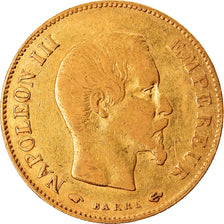 Moneta, Francja, Napoleon III, Napoléon III, 10 Francs, 1859, Paris, VF(30-35)