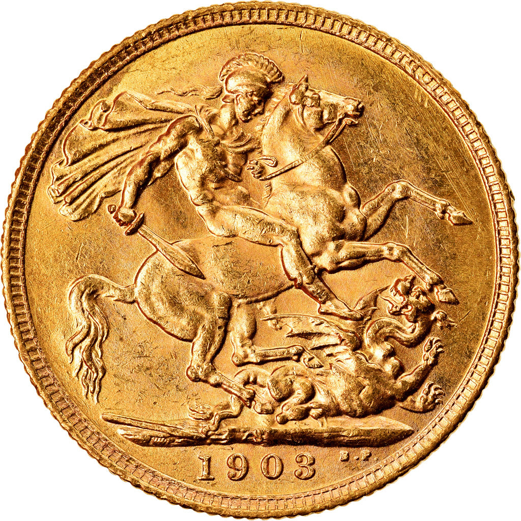 Munten, Australië, Edward VII, Sovereign, 1903, Sydney, PR, Goud, KM:15