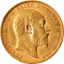 Coin, Australia, Edward VII, Sovereign, 1905, Melbourne, AU(55-58), Gold, KM:15