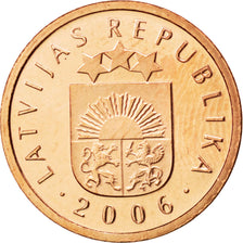LATVIA, 2 Santimi, 2006, KM #21, MS(63), Copper Clad Steel, 17, 1.90
