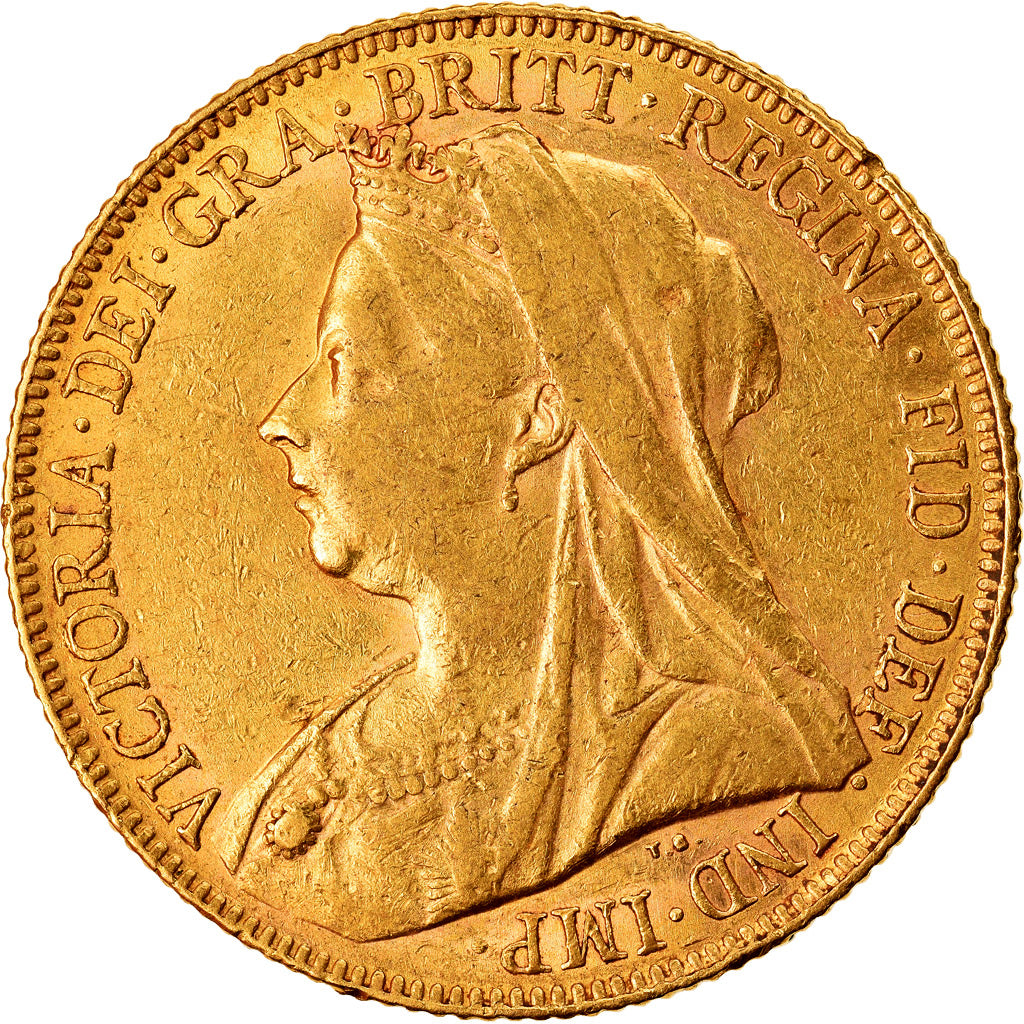 Coin, Australia, Victoria, Sovereign, 1901, Perth, AU(50-53), Gold, KM:13