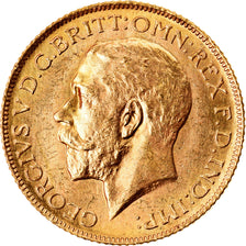 Coin, Great Britain, George V, Sovereign, 1925, AU(55-58), Gold, KM:820
