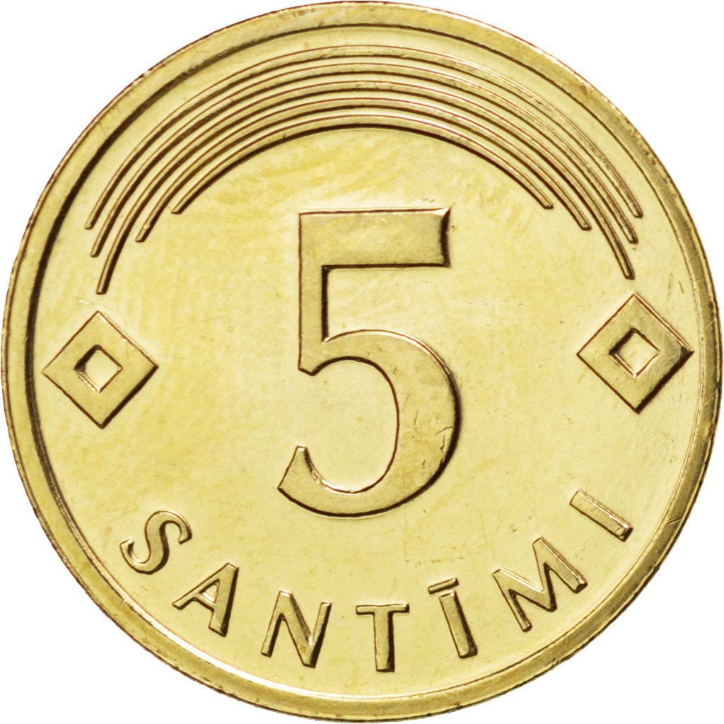 LATVIA, 5 Santimi, 2006, KM #16, MS(63), Nickel-Brass, 18.5, 2.53