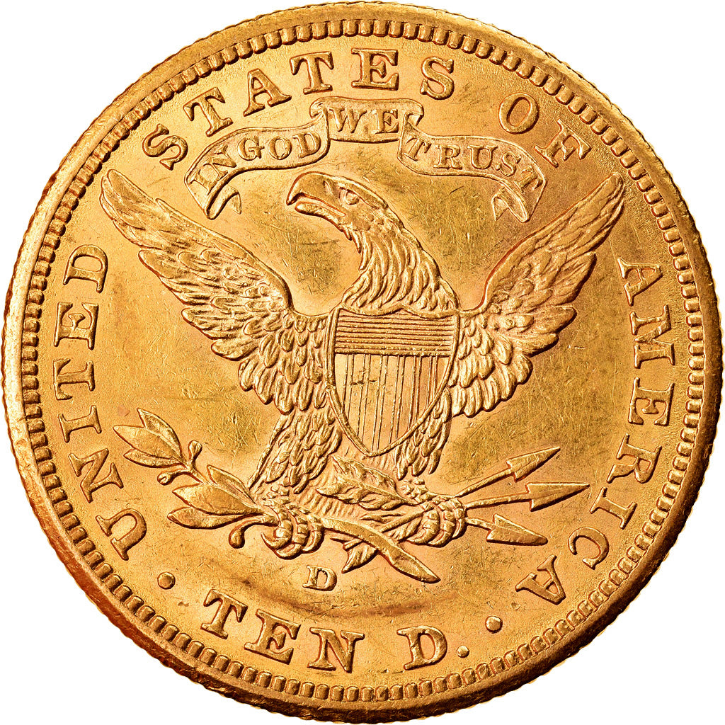 Coin, United States, Coronet Head, $10, Eagle, 1906, Denver, AU(55-58)
