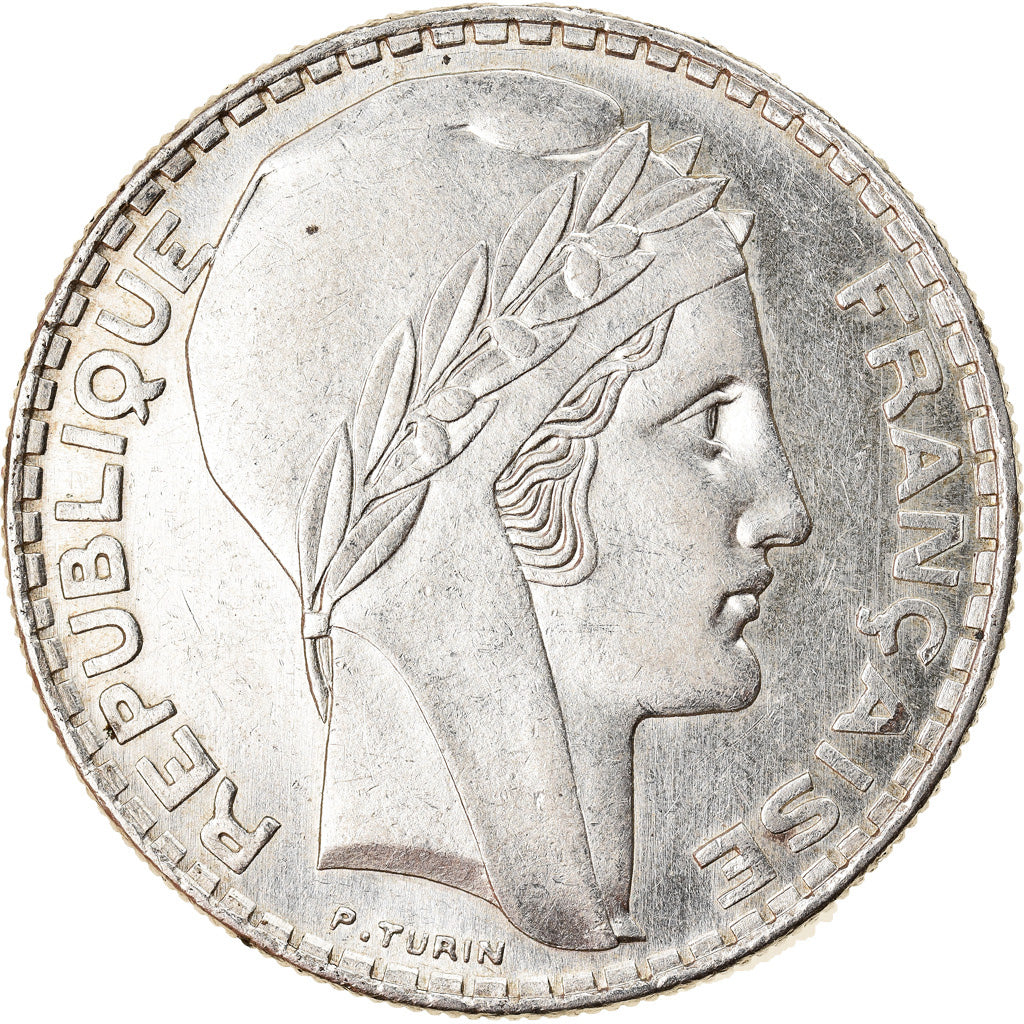 Coin, France, Turin, 20 Francs, 1938, Paris, MS(60-62), Silver, KM:879