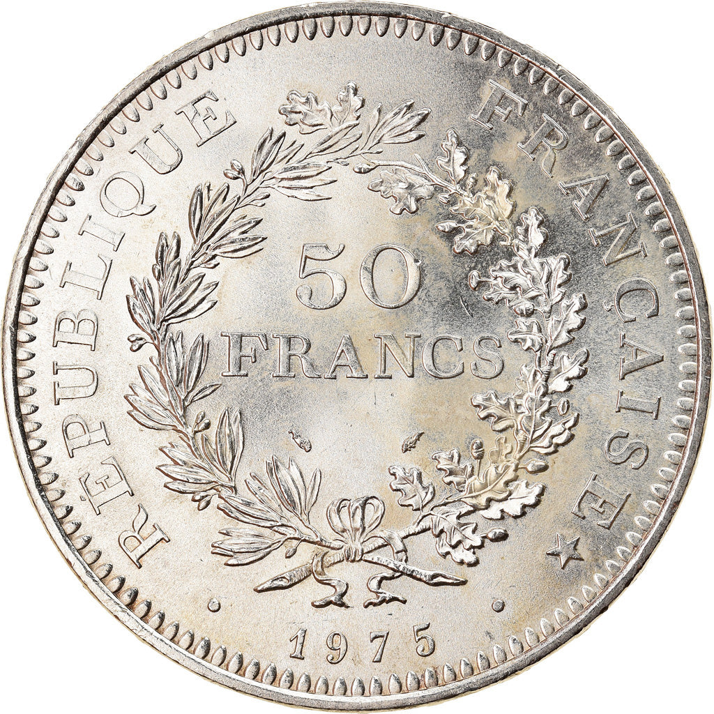 Monnaie, France, Hercule, 50 Francs, 1975, Paris, SUP+, Argent, Gadoury:882