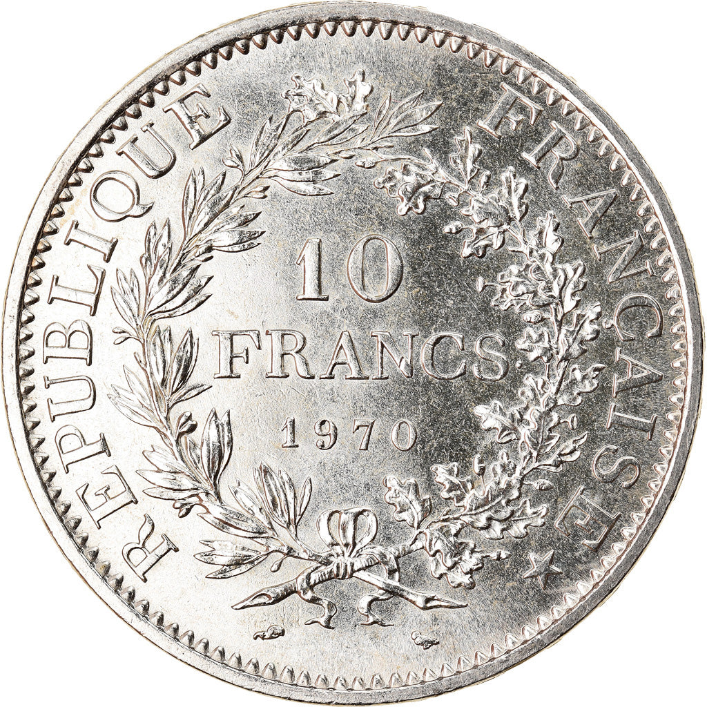 Coin, France, Hercule, 10 Francs, 1970, Paris, MS(65-70), Silver, KM:932