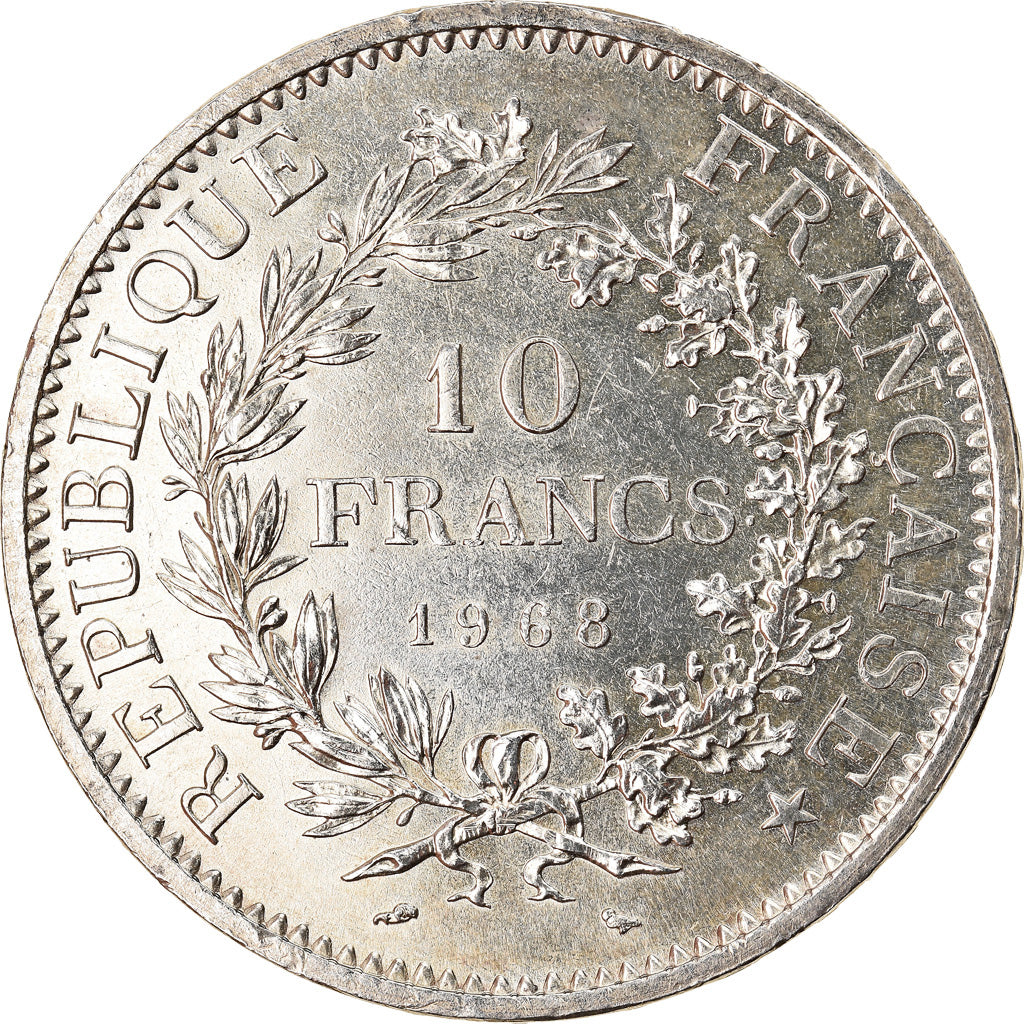 Coin, France, Hercule, 10 Francs, 1968, Paris, MS(60-62), Silver, KM:932