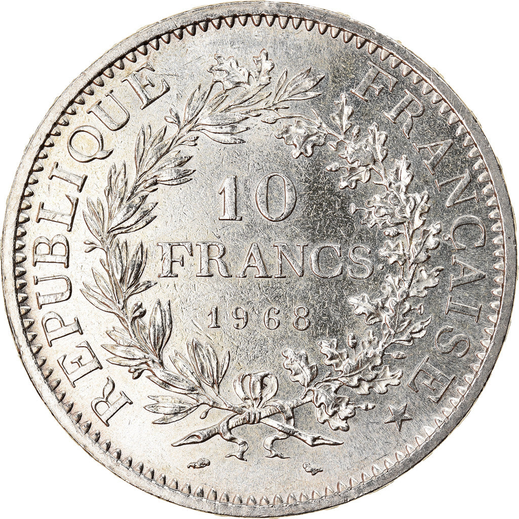 Coin, France, Hercule, 10 Francs, 1968, Paris, MS(60-62), Silver, KM:932