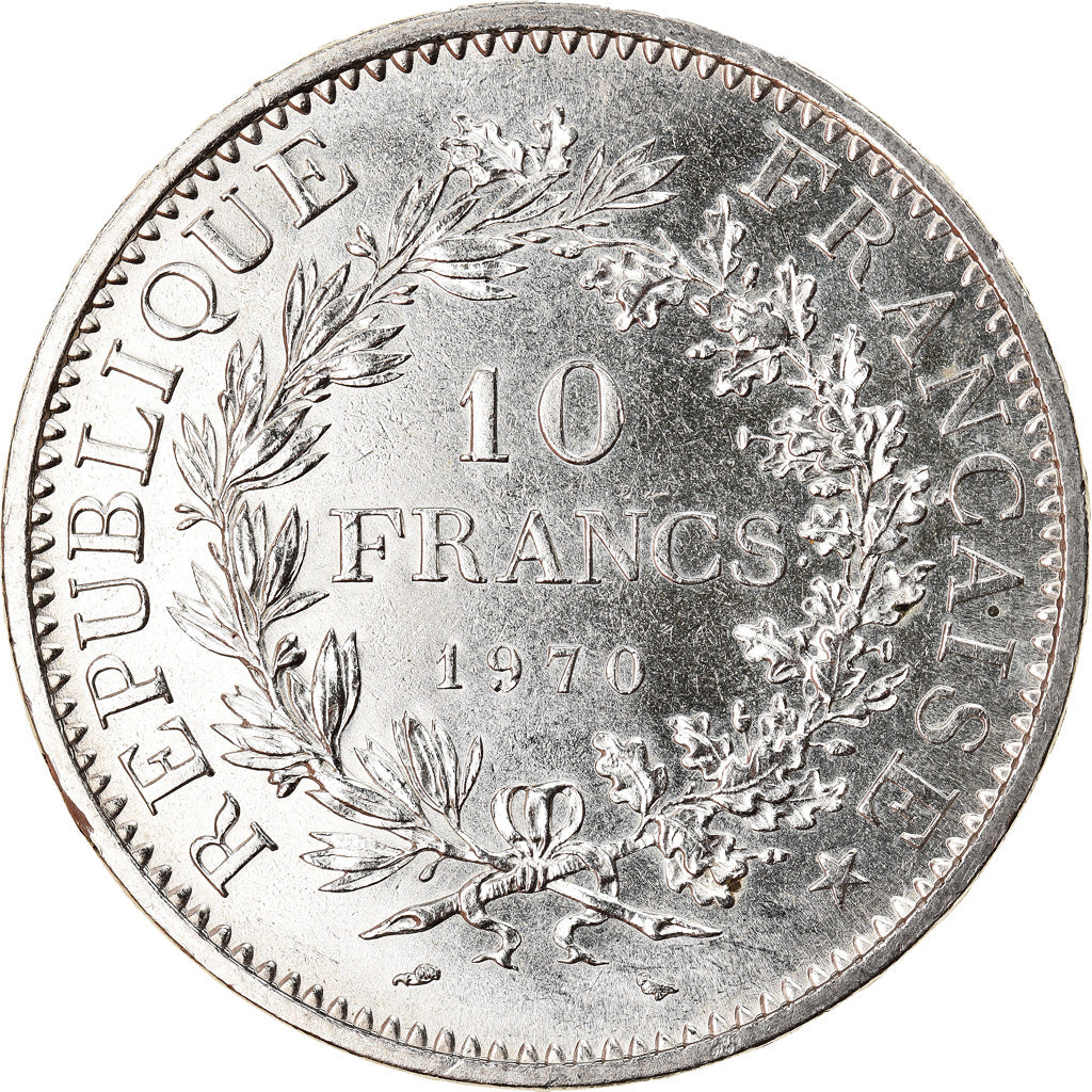 Coin, France, Hercule, 10 Francs, 1970, Paris, MS(60-62), Silver, KM:932