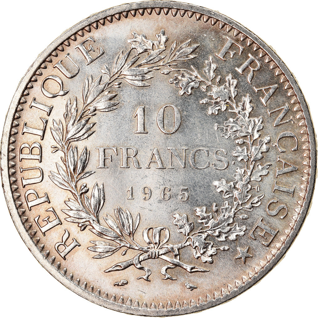 Coin, France, Hercule, 10 Francs, 1965, Paris, MS(60-62), Silver, KM:932