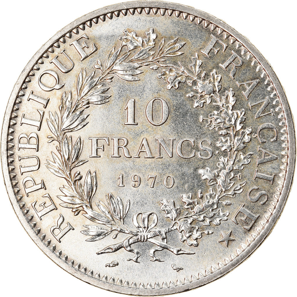 Coin, France, Hercule, 10 Francs, 1970, Paris, MS(65-70), Silver, KM:932