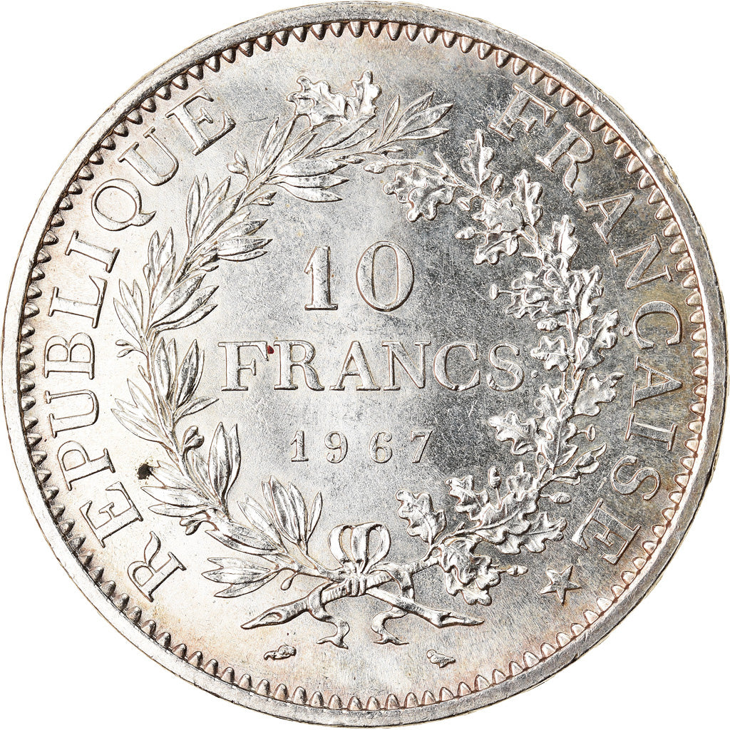 Coin, France, Hercule, 10 Francs, 1967, Paris, MS(60-62), Silver, KM:932