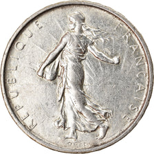 Moneta, Francja, Semeuse, 5 Francs, 1966, AU(50-53), Srebro, KM:926, Gadoury:770