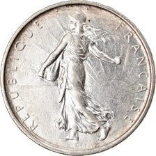Moneta, Francja, Semeuse, 5 Francs, 1966, AU(50-53), Srebro, KM:926, Gadoury:770