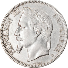 Coin, France, Napoléon III, 5 Francs, 1868, Strasbourg, EF(40-45), Silver