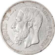 Coin, Belgium, Leopold II, 5 Francs, 5 Frank, 1868, EF(40-45), Silver, KM:24