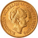 Coin, Netherlands, Wilhelmina I, 10 Gulden, 1927, AU(55-58), Gold, KM:162
