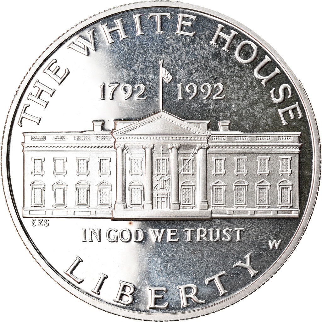 Coin, United States, Dollar, 1992, U.S. Mint, West Point, Proof, MS(63), Silver
