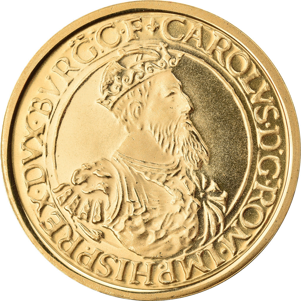 Coin, Belgium, Baudouin I, 50 Ecu, 1987, MS(65-70), Gold, KM:167