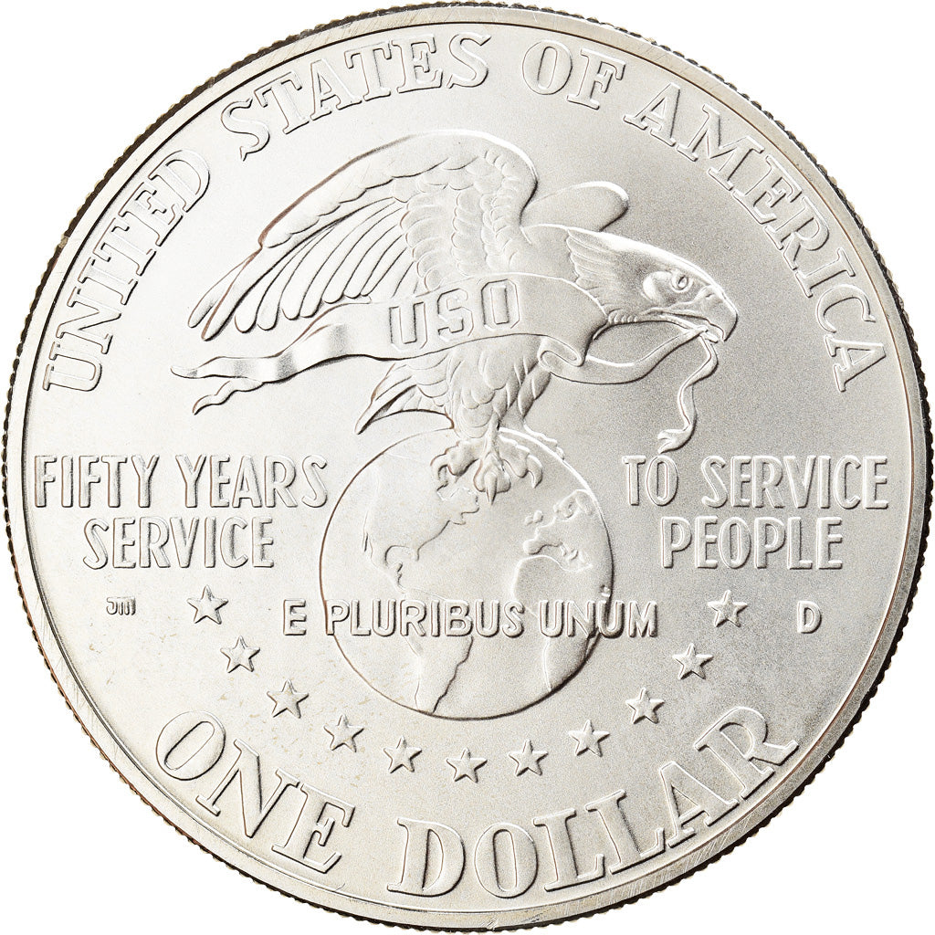 Coin, United States, Dollar, 1991, U.S. Mint, Denver, MS(63), Silver, KM:232
