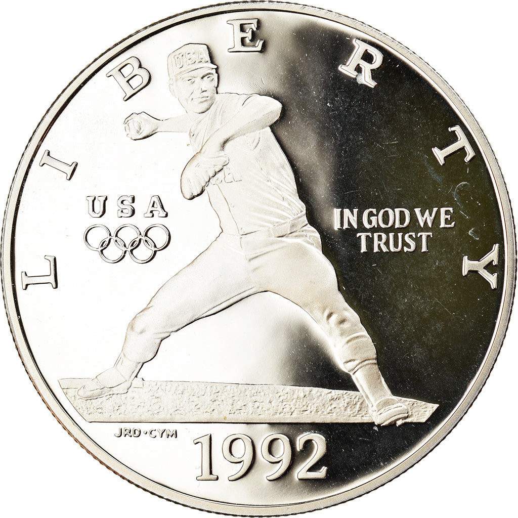 Coin, United States, Dollar, 1992, U.S. Mint, San Francisco, Proof, MS(63)