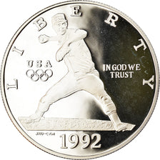 Coin, United States, Dollar, 1992, U.S. Mint, San Francisco, Proof, MS(63)