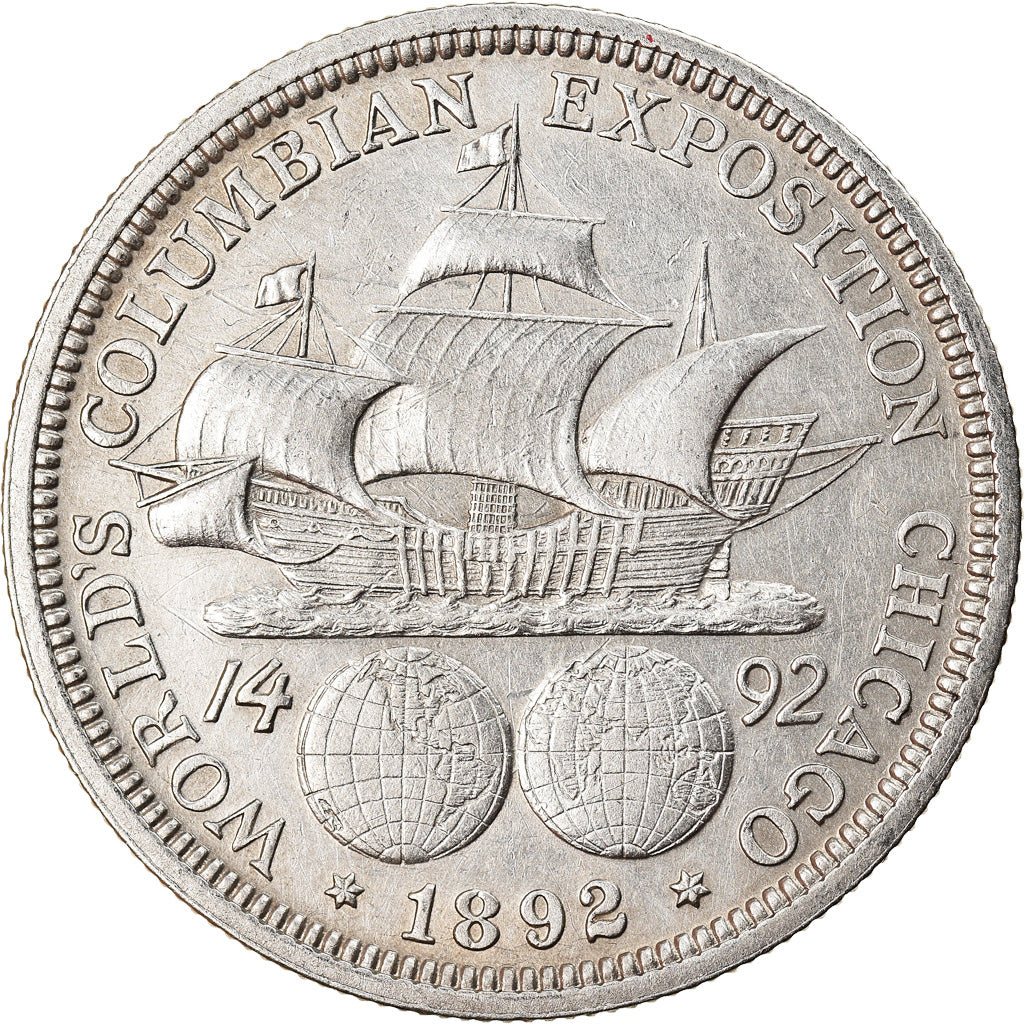 Coin, United States, Half Dollar, 1892, U.S. Mint, Philadelphia, AU(50-53)