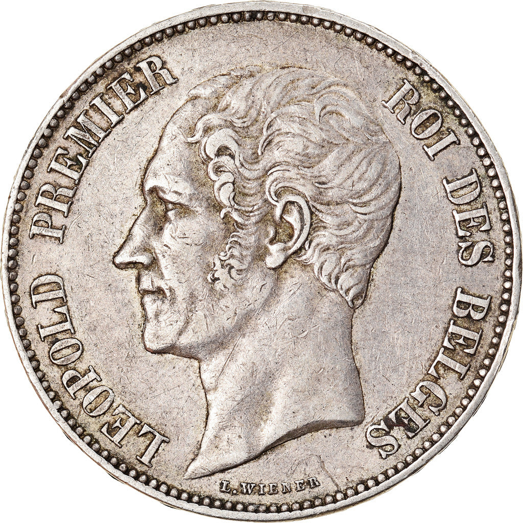 Coin, Belgium, Leopold I, 5 Francs, 5 Frank, 1850, EF(40-45), Silver, KM:17