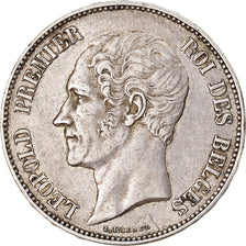 Coin, Belgium, Leopold I, 5 Francs, 5 Frank, 1850, EF(40-45), Silver, KM:17