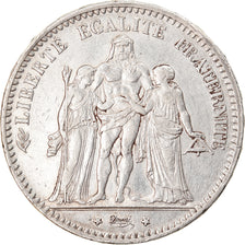 Coin, France, Hercule, 5 Francs, 1876, Paris, EF(40-45), Silver, KM:820.1