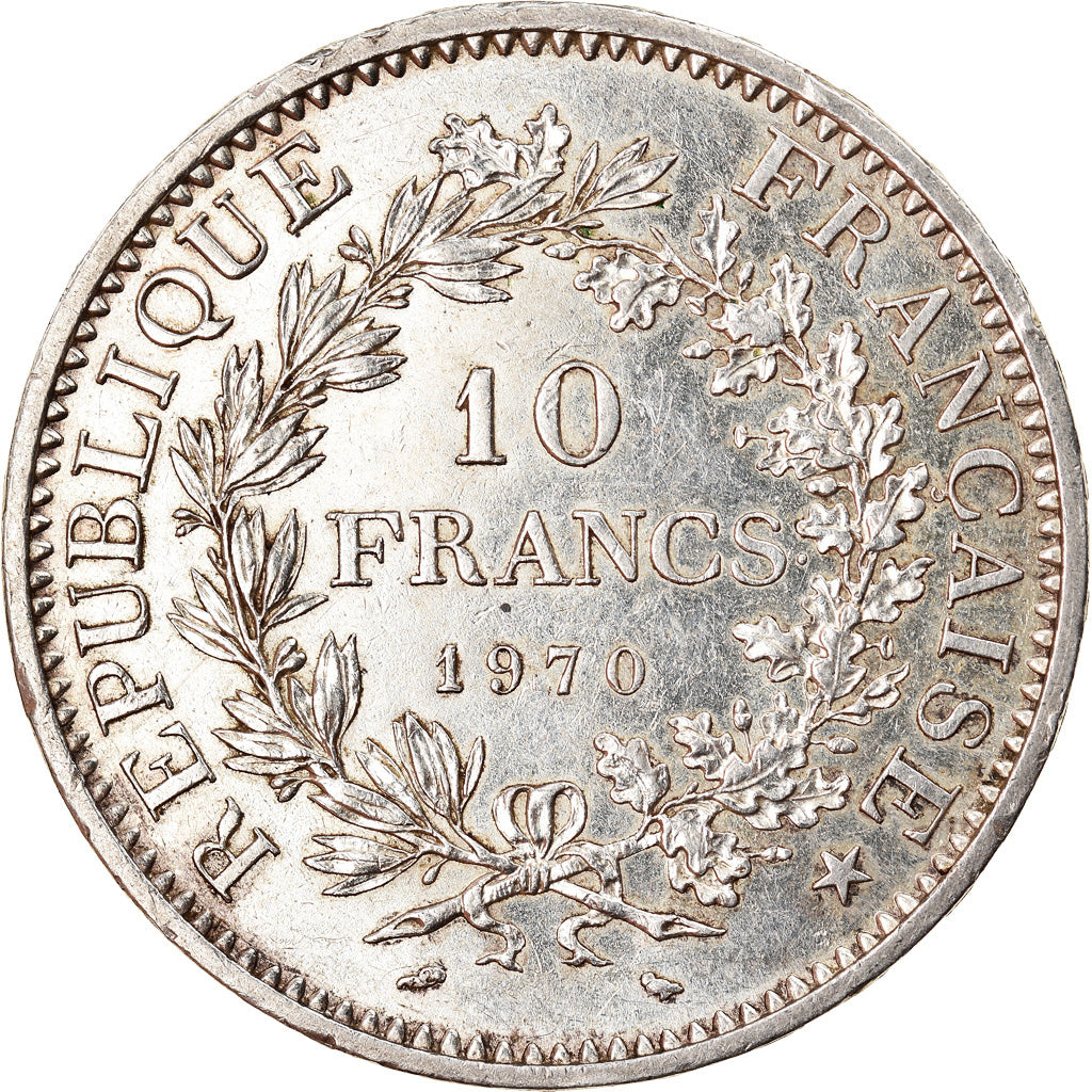 Coin, France, Hercule, 10 Francs, 1970, Paris, AU(55-58), Silver, KM:932