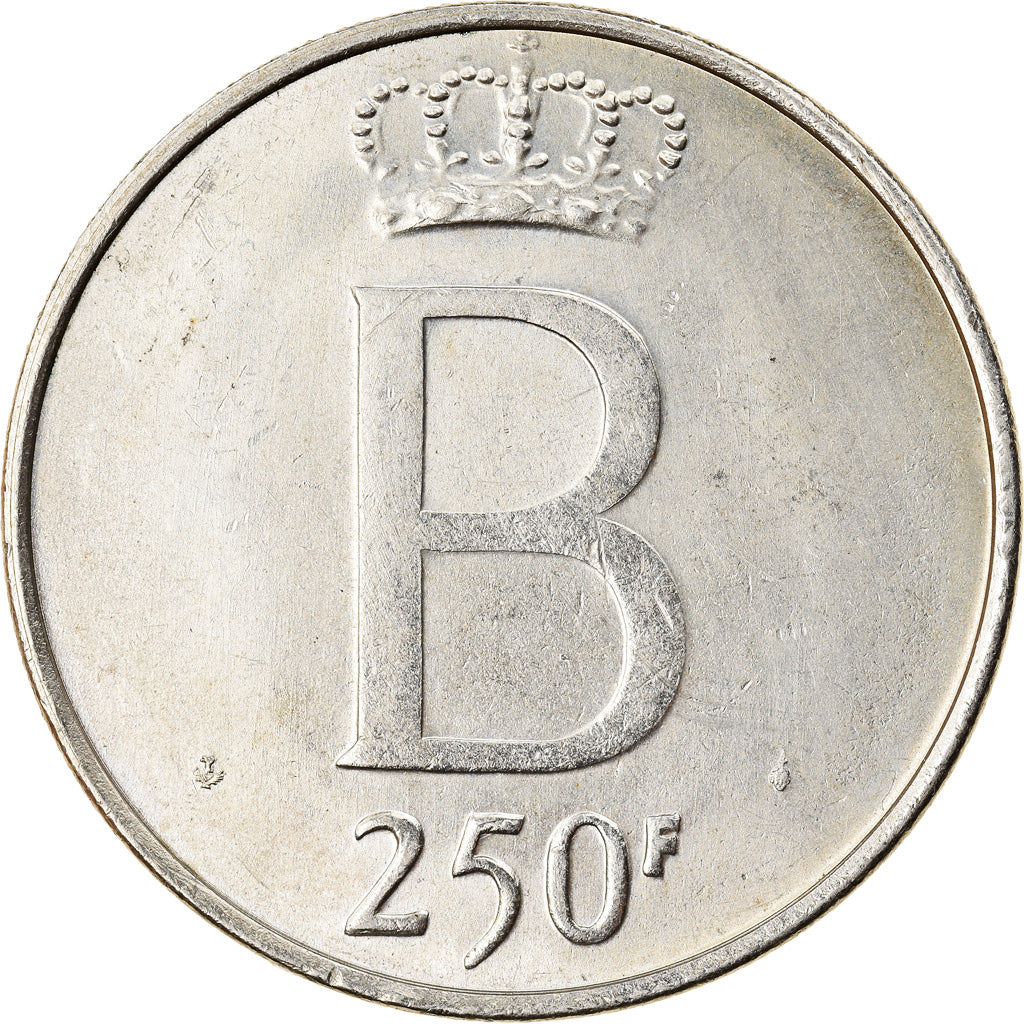 Moeda, Bélgica, 250 Francs, 250 Frank, 1976, AU(55-58), Prata, KM:157.1