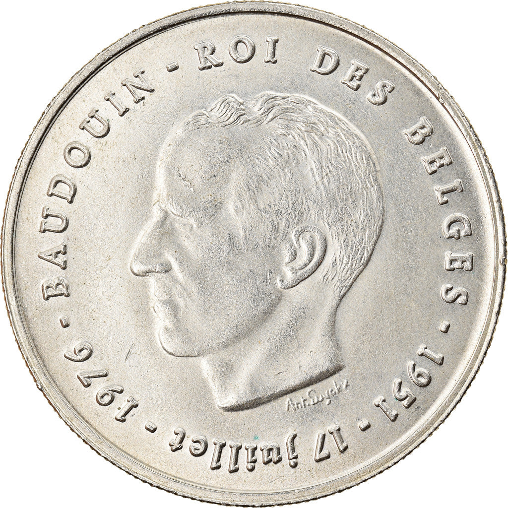 Moeda, Bélgica, 250 Francs, 250 Frank, 1976, AU(55-58), Prata, KM:157.1