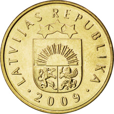 LATVIA, 20 Santimu, 2009, KM #22.1, MS(63), Nickel-Brass, 21.5, 4.03