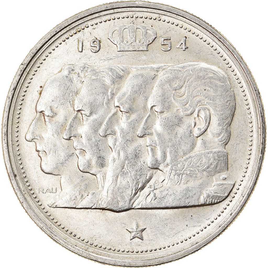 Monnaie, Belgique, 100 Francs, 100 Frank, 1954, TTB+, Argent, KM:138.1
