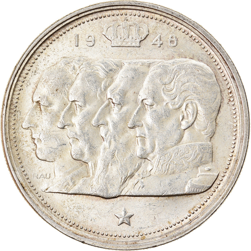 Moneta, Belgio, 100 Francs, 100 Frank, 1948, BB+, Argento, KM:138.1