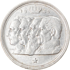 Moeda, Bélgica, 100 Francs, 100 Frank, 1948, AU(50-53), Prata, KM:139.1