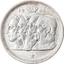 Moneta, Belgia, 100 Francs, 100 Frank, 1948, AU(50-53), Srebro, KM:139.1